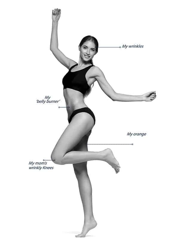 Slim Woman Happy After Lumines NuEra tight Skin Smoothing Treatment Slim Woman Happy After Lumines NuEra tight Skin Smoothing Treatment