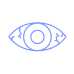 dry eye icon blue