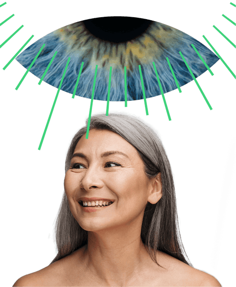 digital-duet-hero-mobile-480 A woman smiling looking at eye